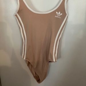 Nude Adidas bodysuit